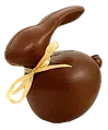 Petit lapin garni Chocolat lait La chocolaterie Clisson - PÂQUES
