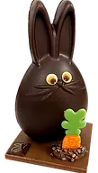 Lapin carotte La Chocolaterie Clissonisson - PÂQUES