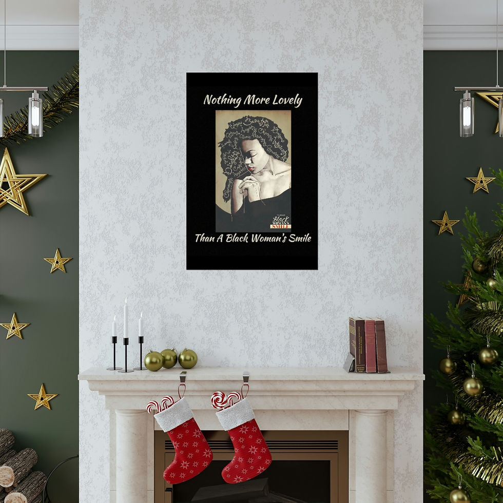 Thumbnail: Black Woman's Smile Premium Matte Vertical Posters