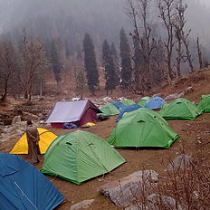 Camping in Kashmir in Summer