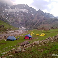 Camping at Gulmarg Val;ley