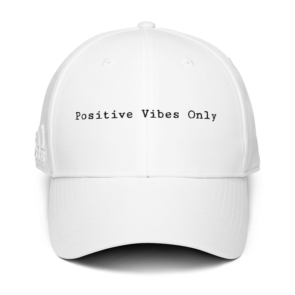 Positive Vibes Only Adidas Recycled Baseball Cap