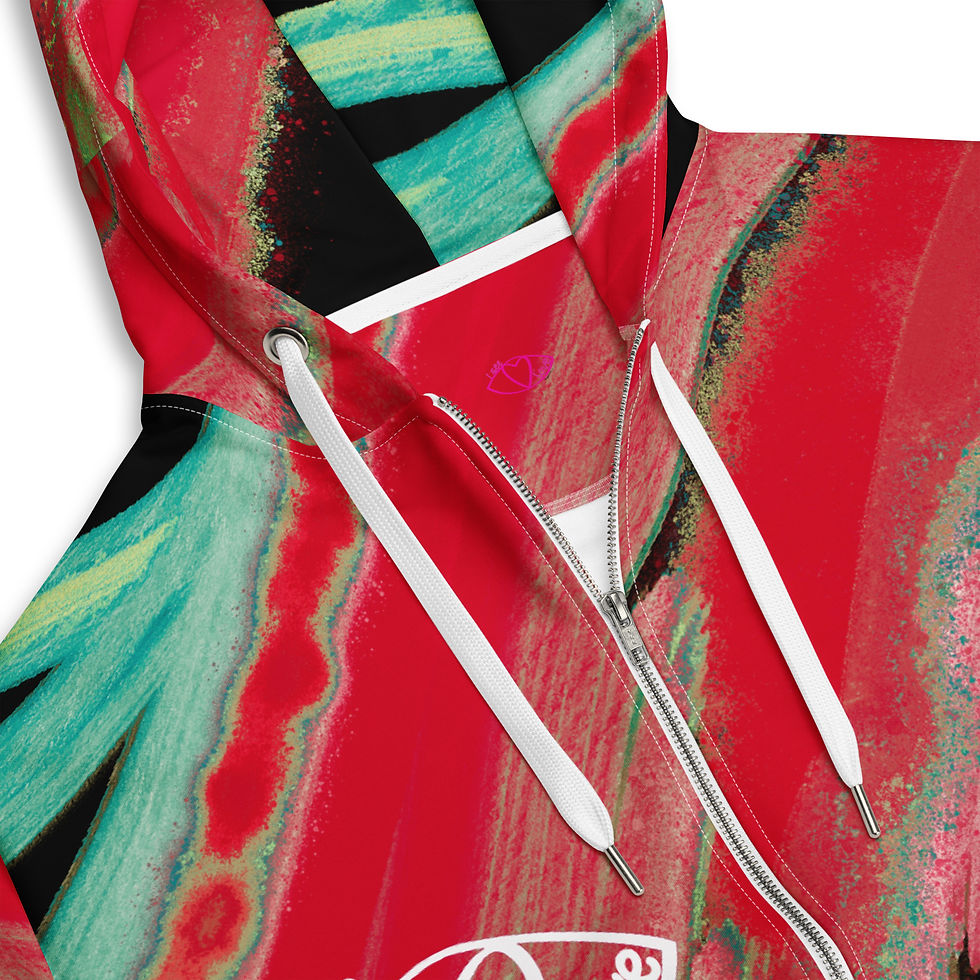 Thumbnail: I See Love Camouflage Re-cycled Zip-up Hoodie