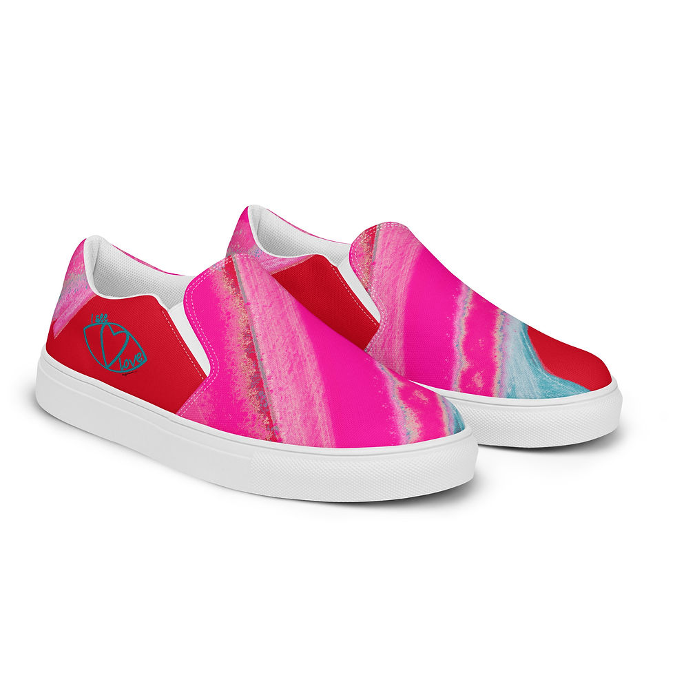 Thumbnail: I See Love Camouflage SlipONS Canvas Sneakers