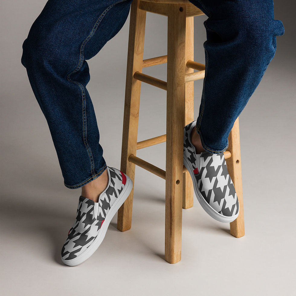 Thumbnail: Feeling Savage Houndstooth SlipONS