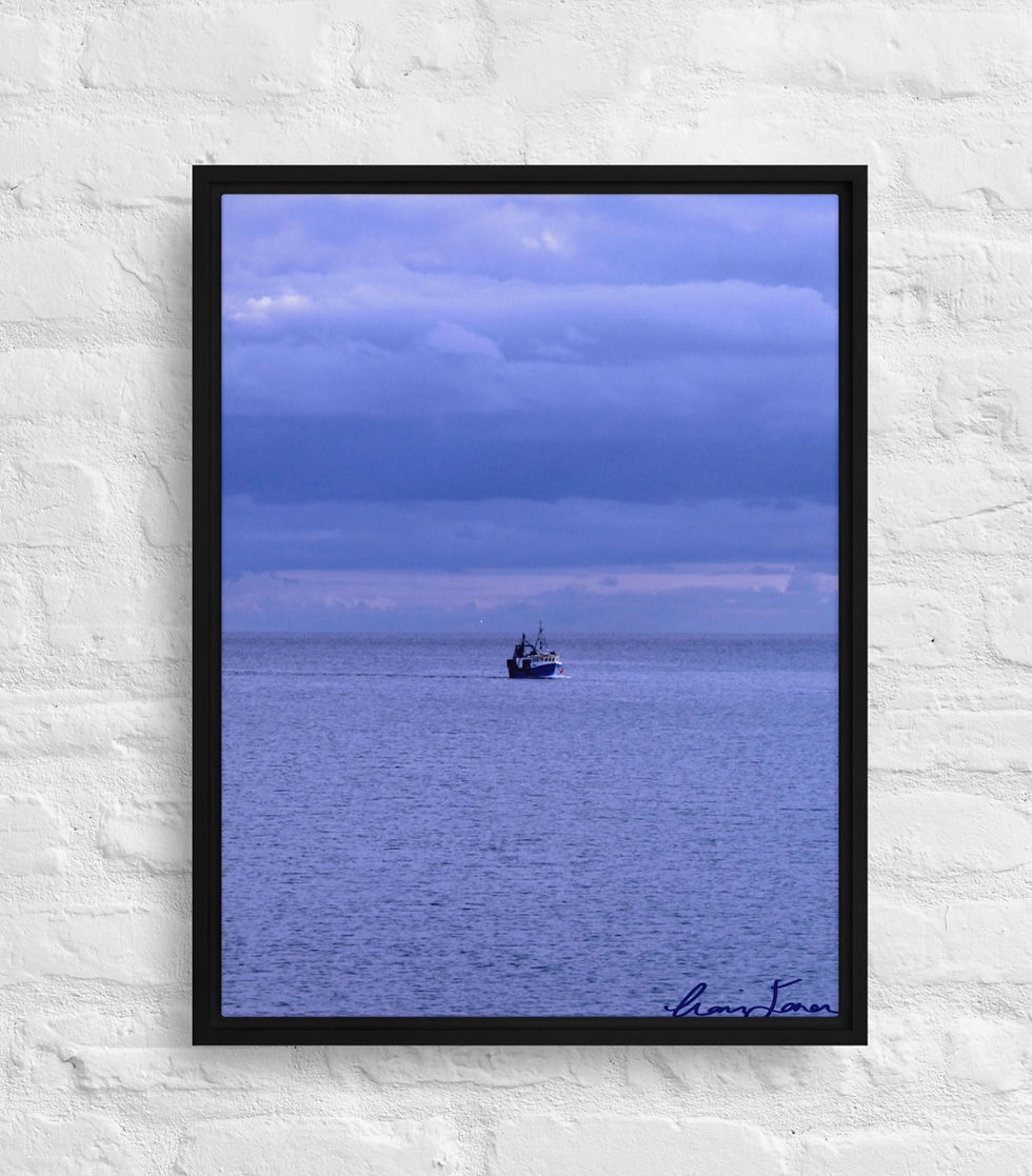 Thumbnail: I Will Catch You (kilkeel Harbour) Framed Canvas