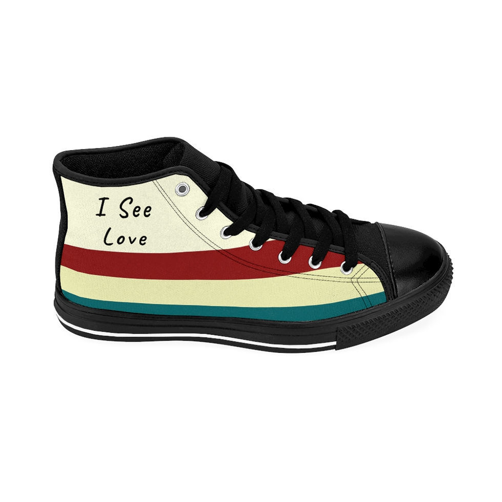 Thumbnail: I See Love Men's High-top Sneakers