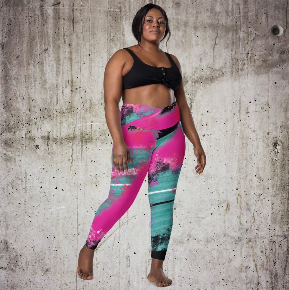 Thumbnail: Stronger  Re-Cycled Crossover Yoga Pants
