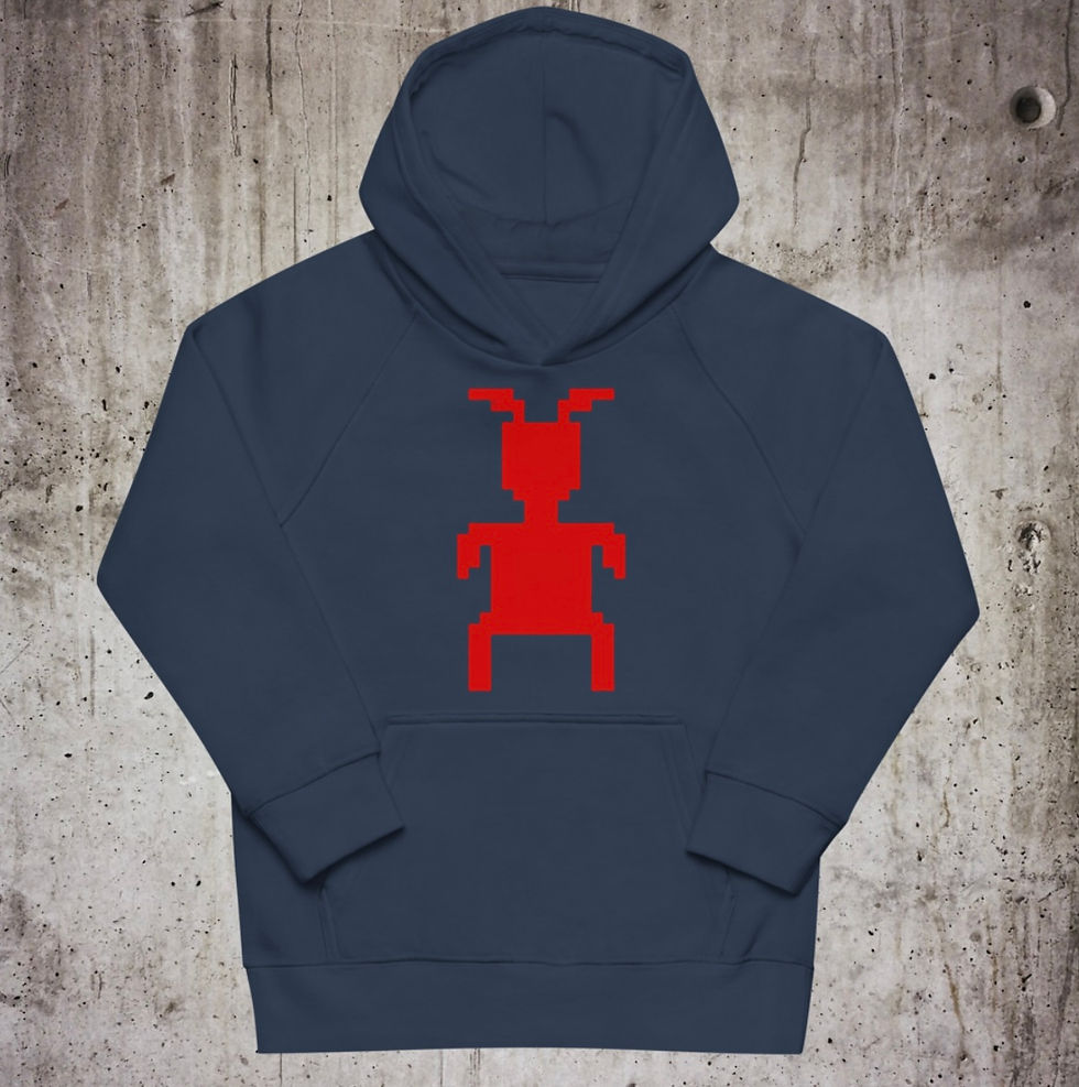 Thumbnail: Adaptable Aliens Re-cycled Kids Hoodie