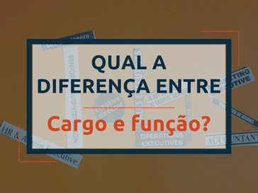 Qual a diferença entre cargo e função?