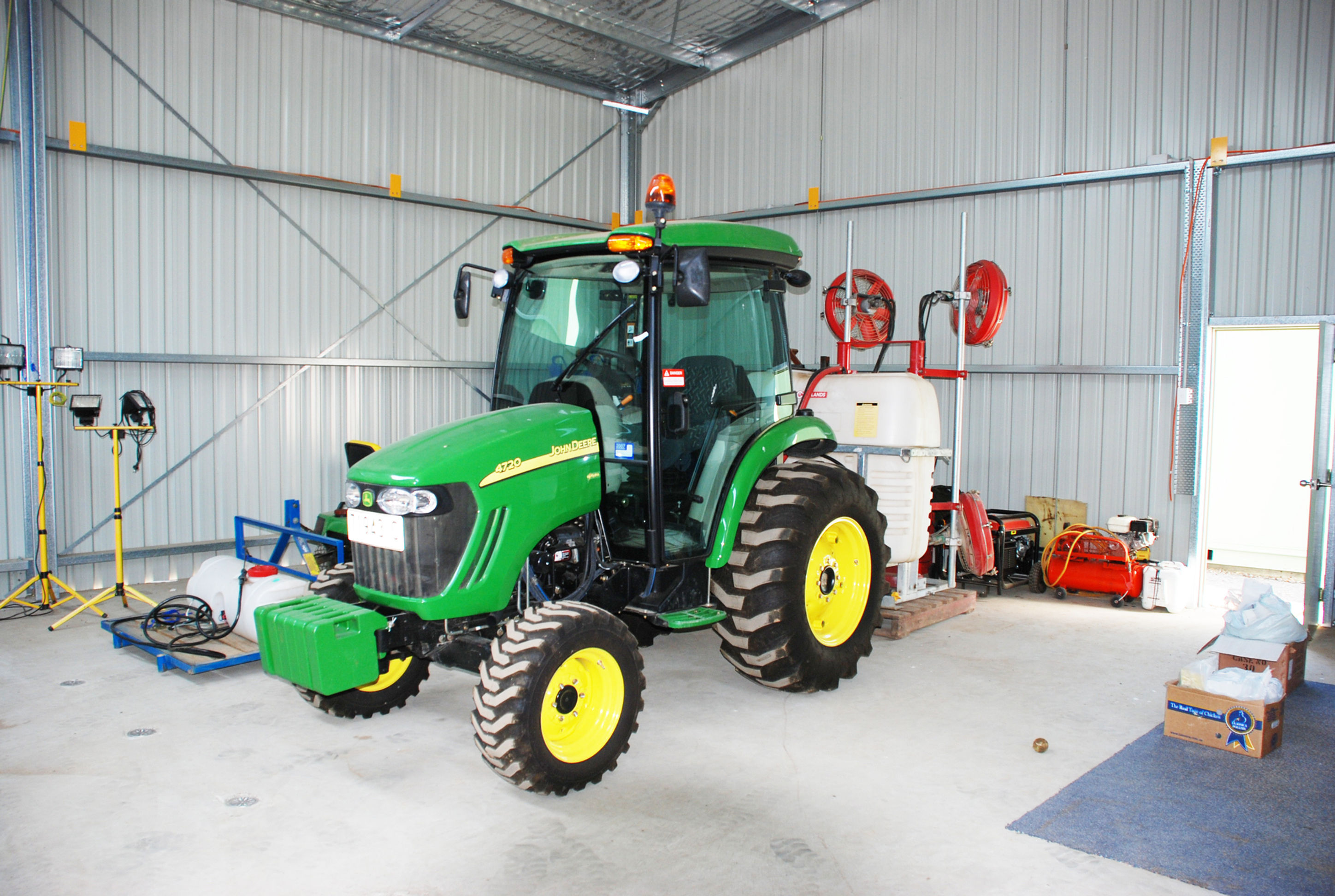 John Deere 4720 Tractor and Croplands Mist Sprayer