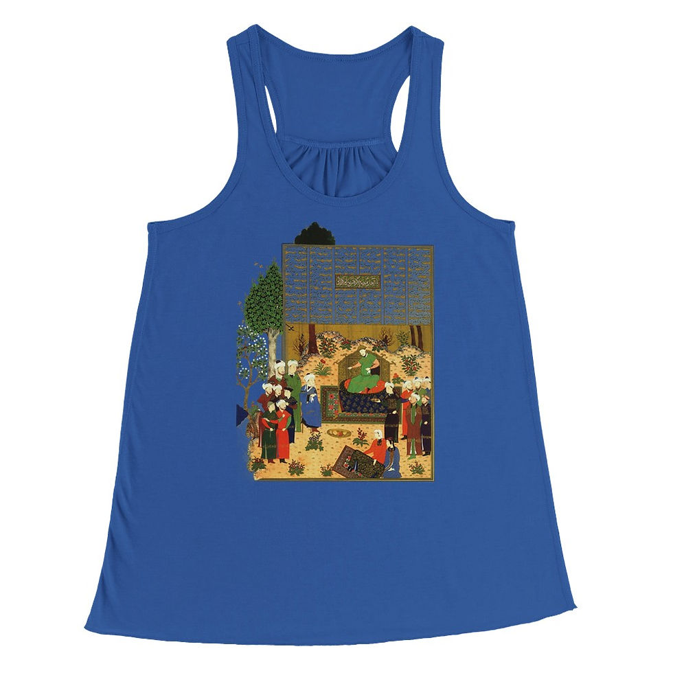 Thumbnail: Women's Flowy Racerback Tank Top Shahnameh