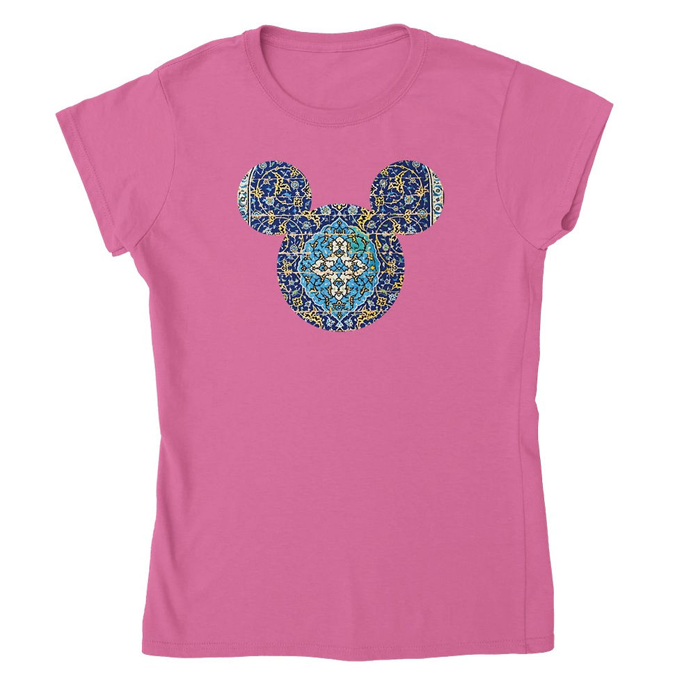 Thumbnail: Woman's Crewneck T-shirt Mickey Mouse
