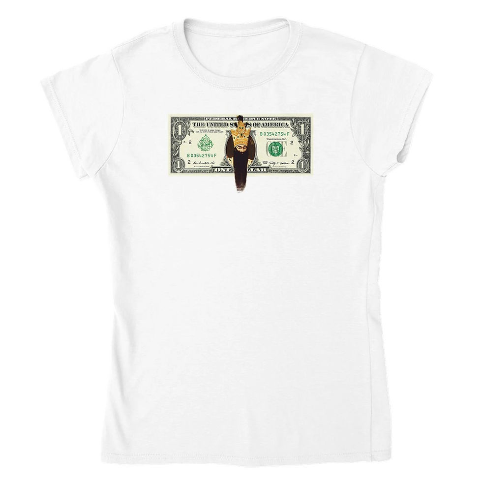 Thumbnail: Womens Crewneck T-shirt Yek dolari