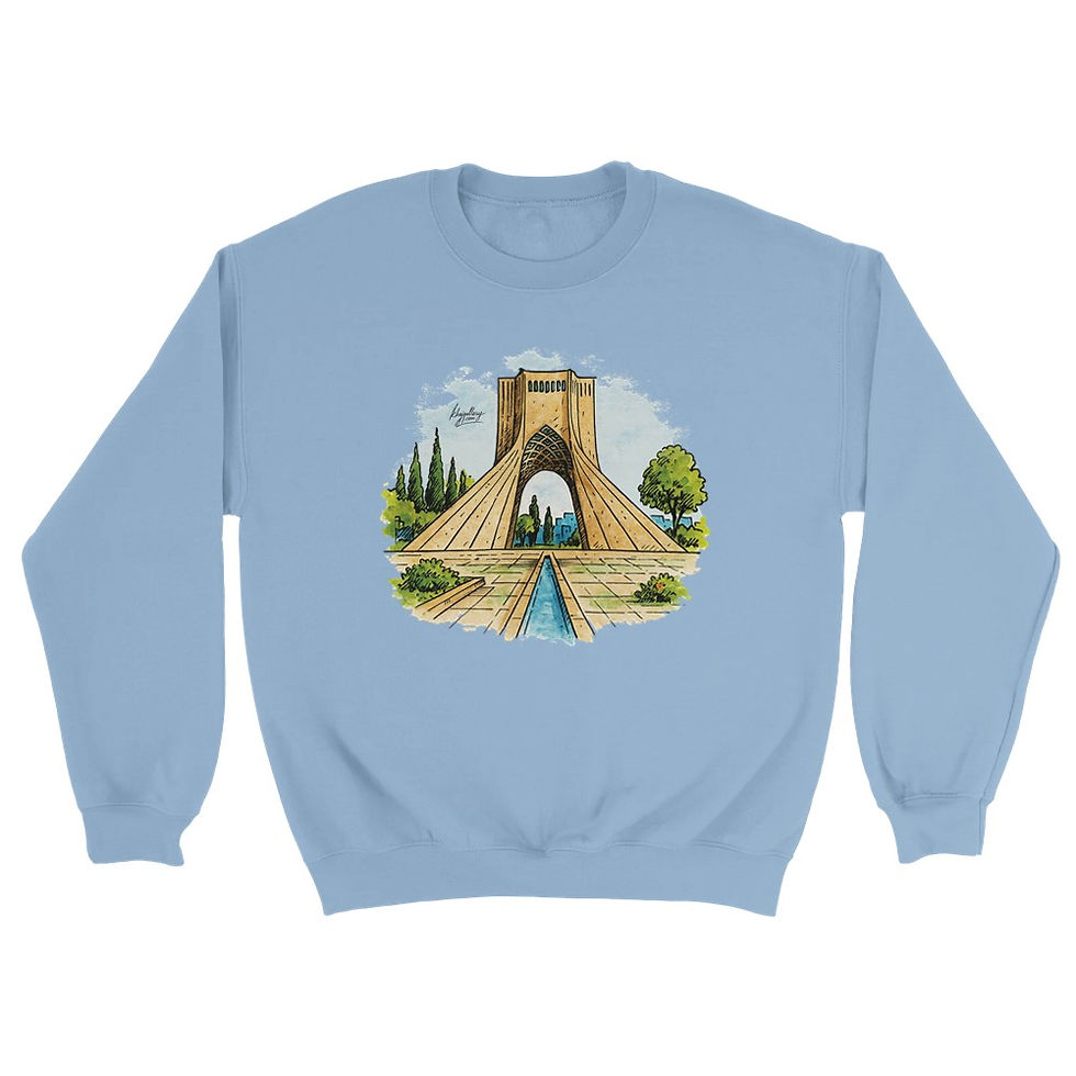Thumbnail: Tehran Sketch Women's Sweatshirt - Khaj Gallery