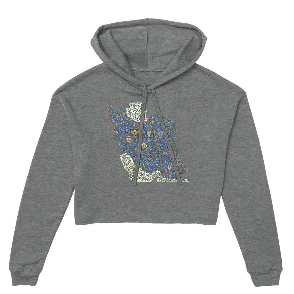 Thumbnail: Women's Cropped Hoodie Iran