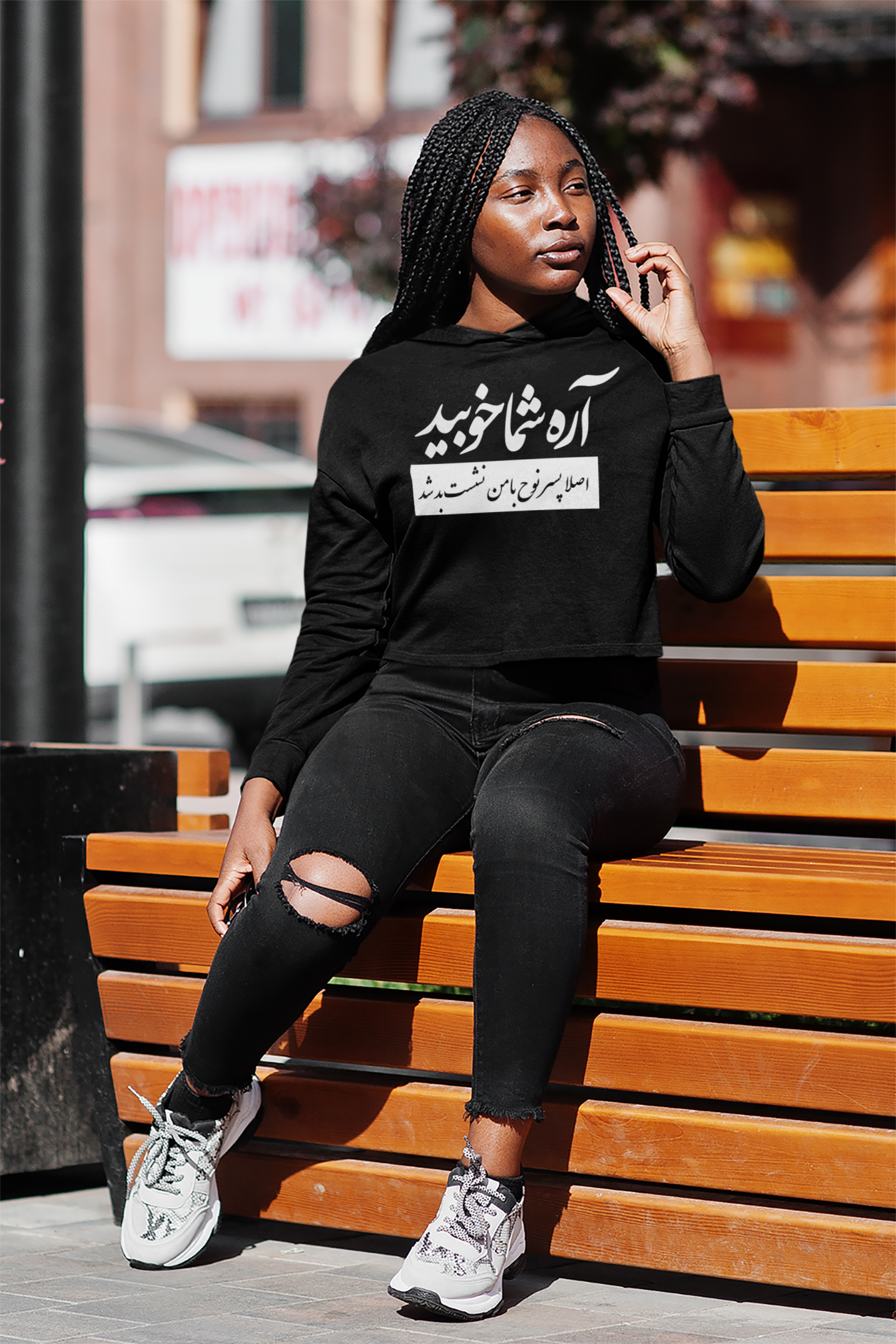 Women's Cropped Hoodie Shoma khob