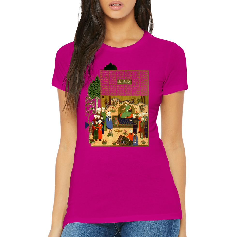 Thumbnail: Womens Crewneck T-shirt Shahnameh