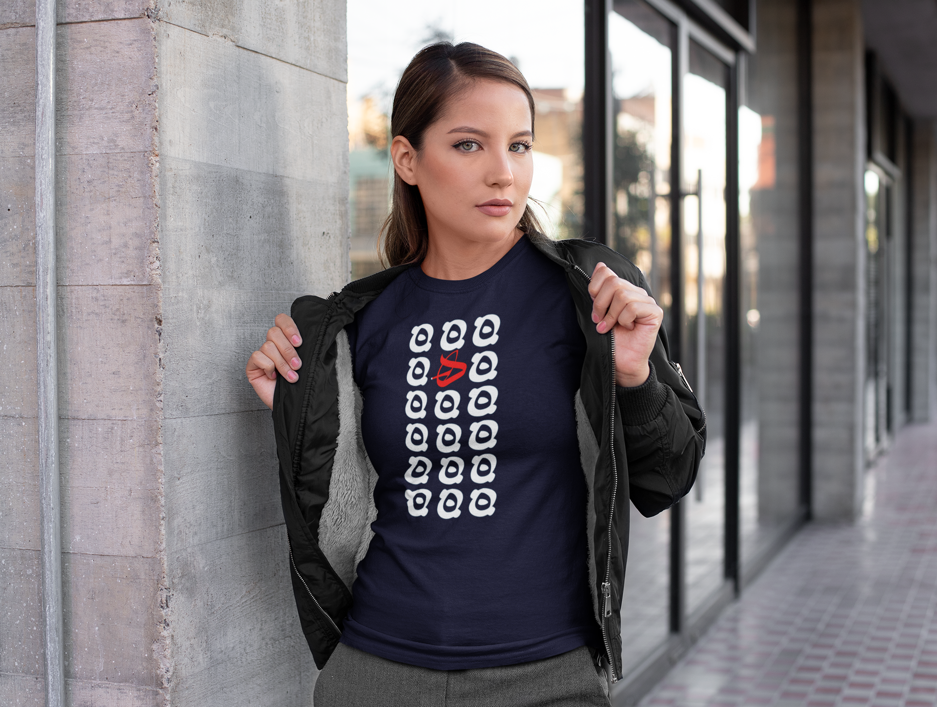 Womens Crewneck T-shirt Heh
