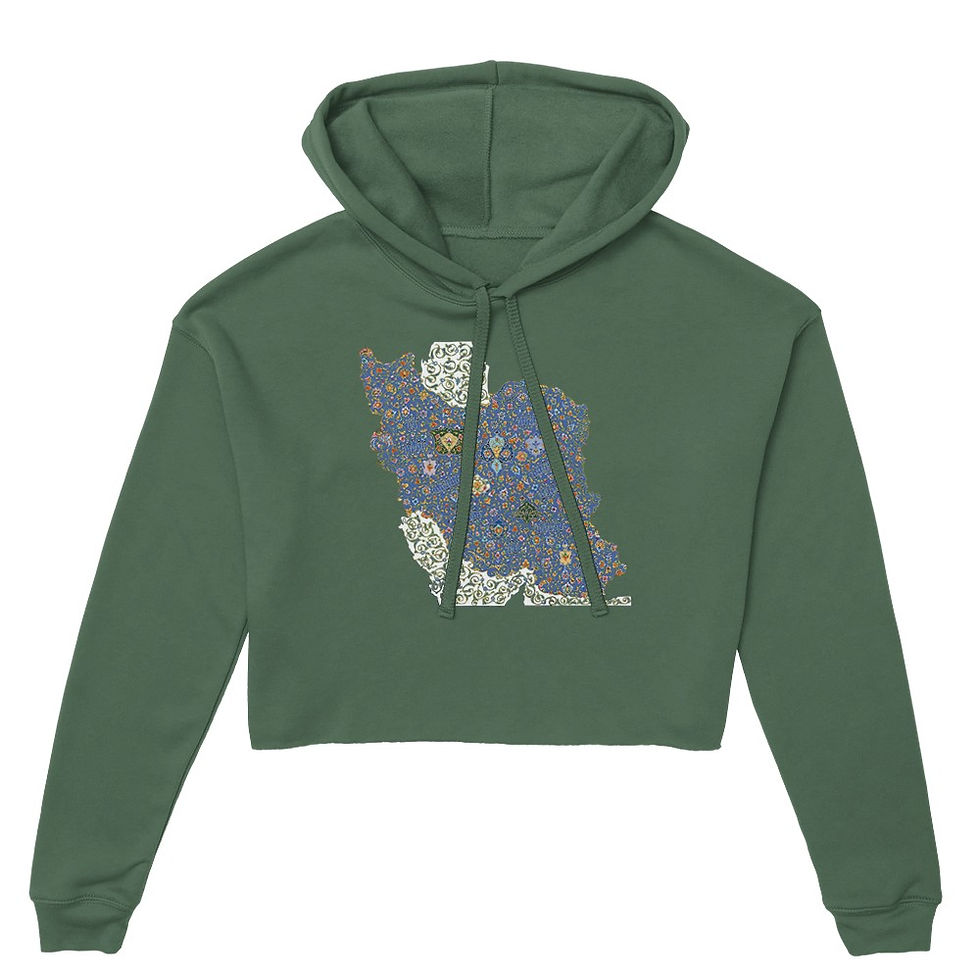 Thumbnail: Women's Cropped Hoodie Iran