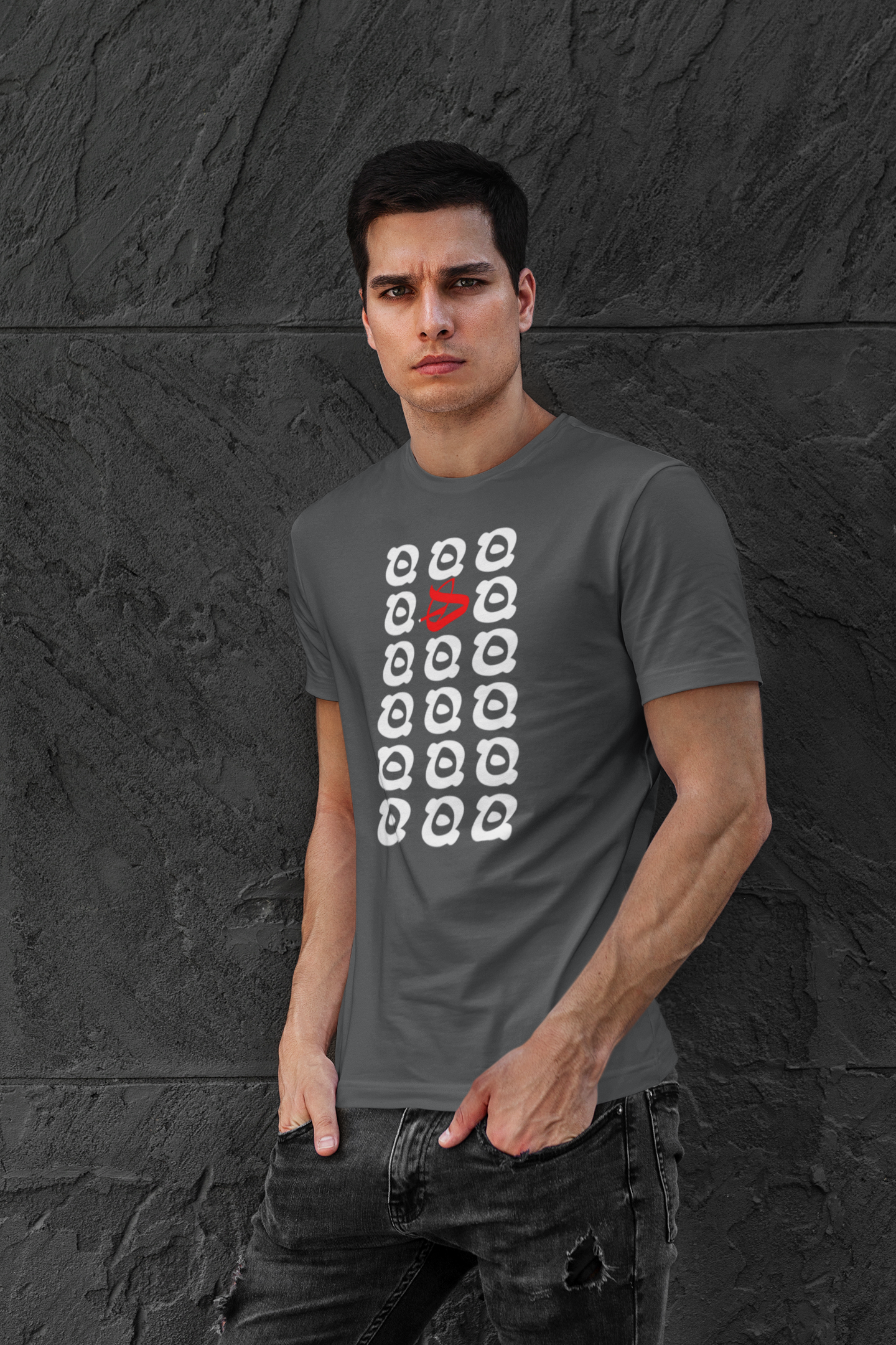 Men's Crewneck T-shirt Heh