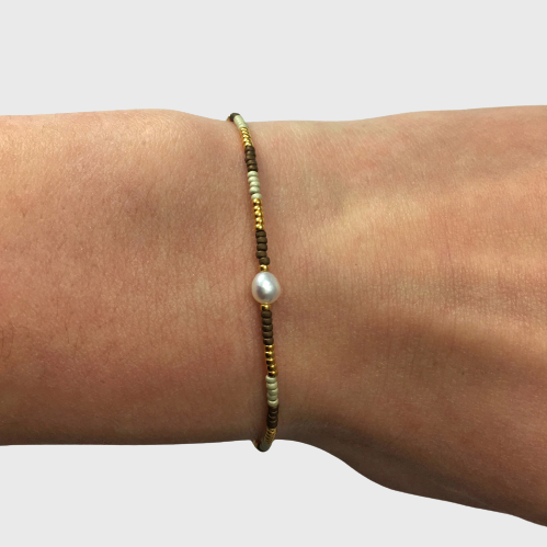 ONE PEARL Bracelet Gold | Sir.BLOND