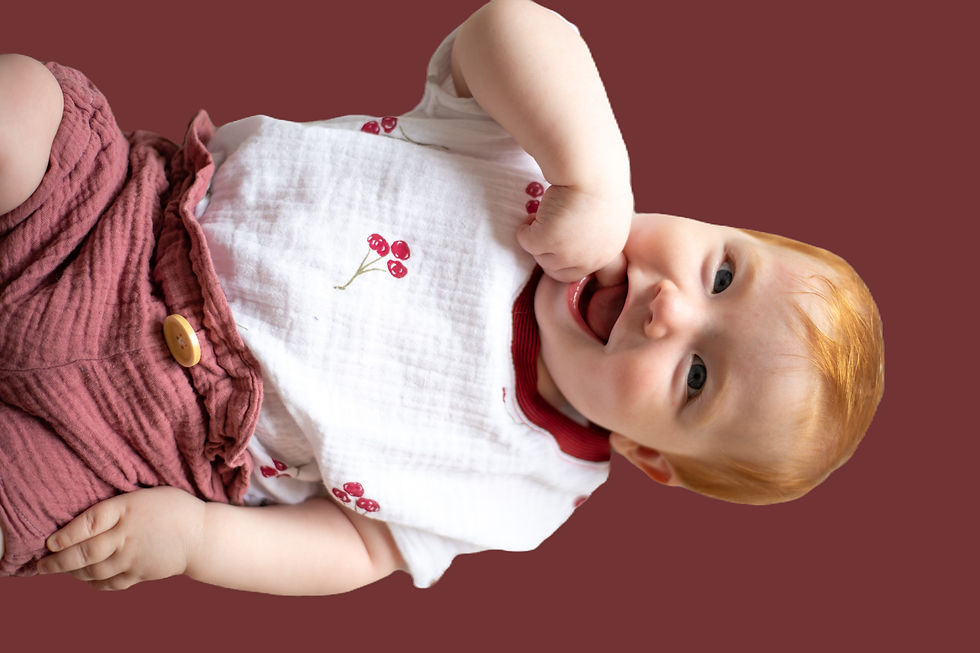 Miniaturbild: musselin-shirt für baby und kinder – minimalistisches kurzärmliges t-shirt