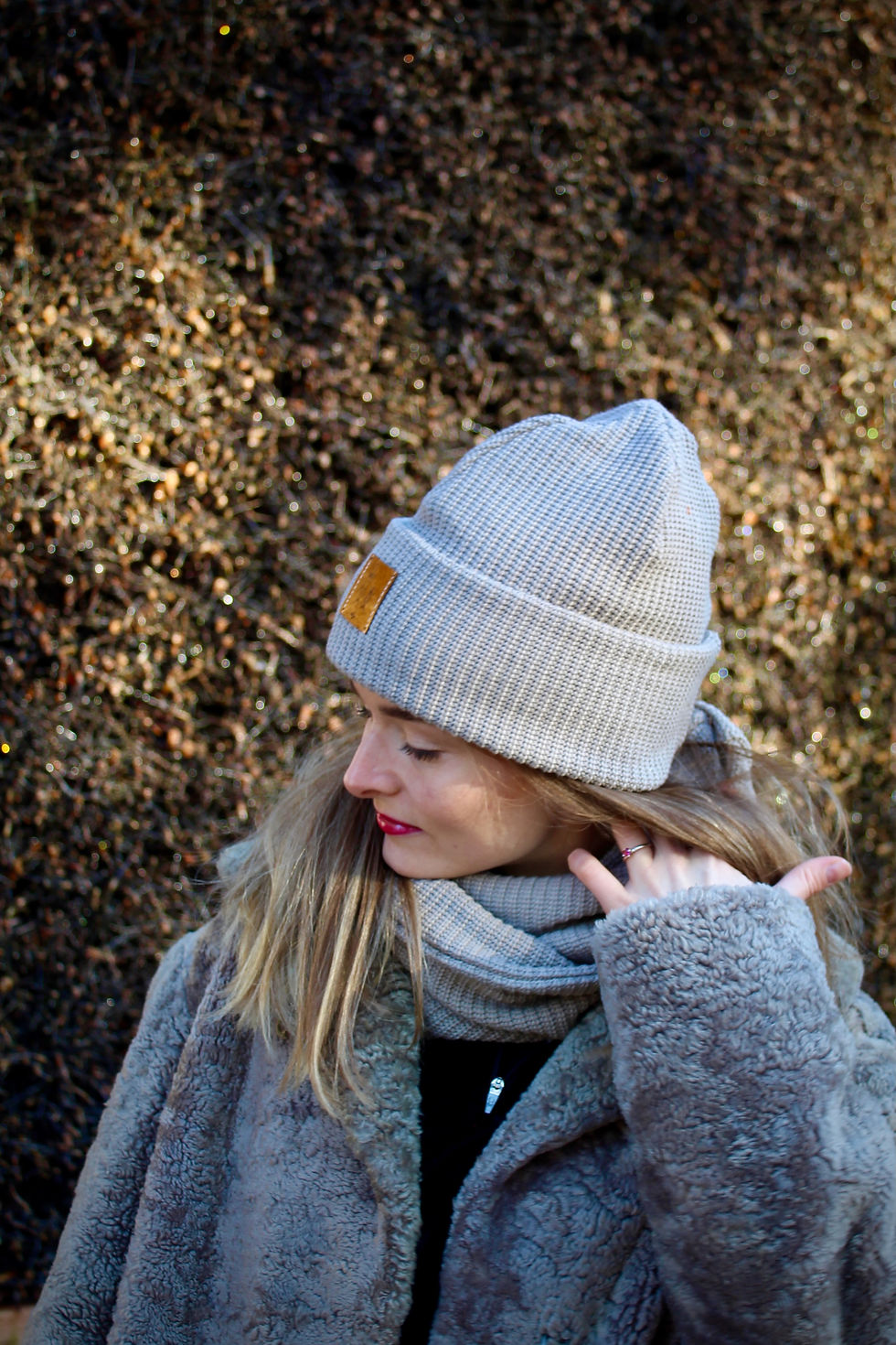 Miniaturbild: luxuriöse beanie mütze set | stylischer partnerlook für familie & freunde