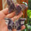 Miniature : Papillon Amethyste et Agate fleur