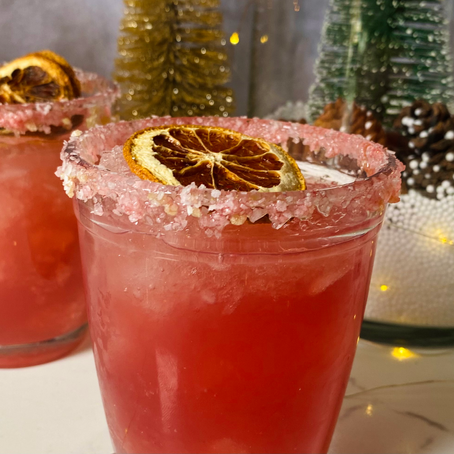 smoky spiced hibiscus margarita