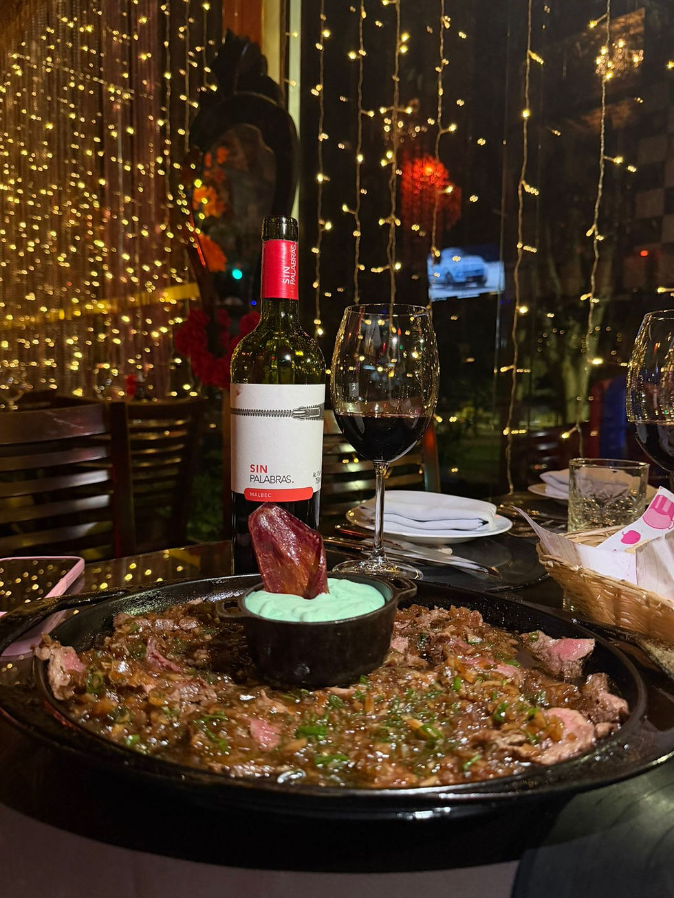 Sugestão de harmonização: Sin Palavras tinto com Carpaccio Quente
