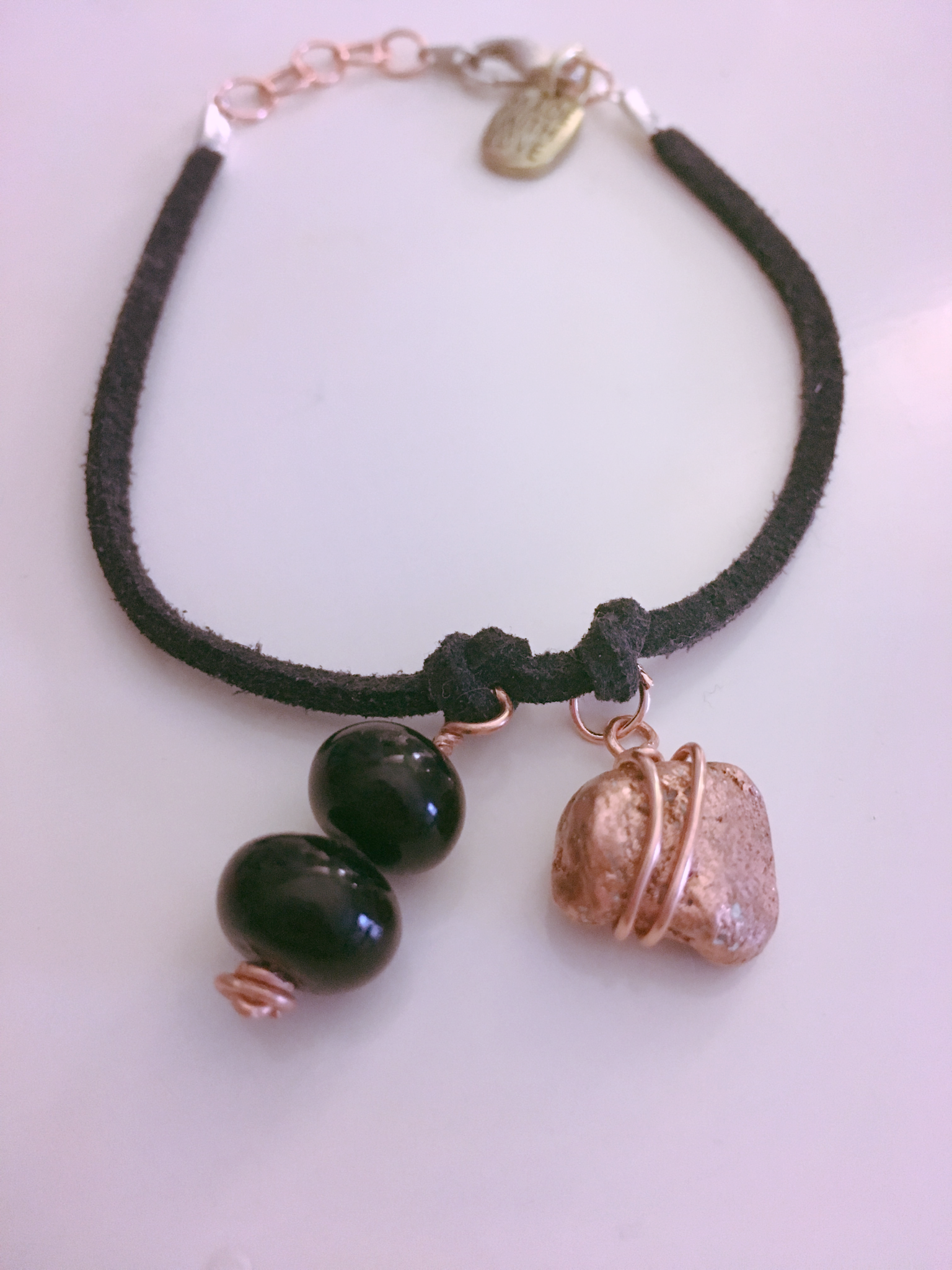 Copper Bead Bracelet