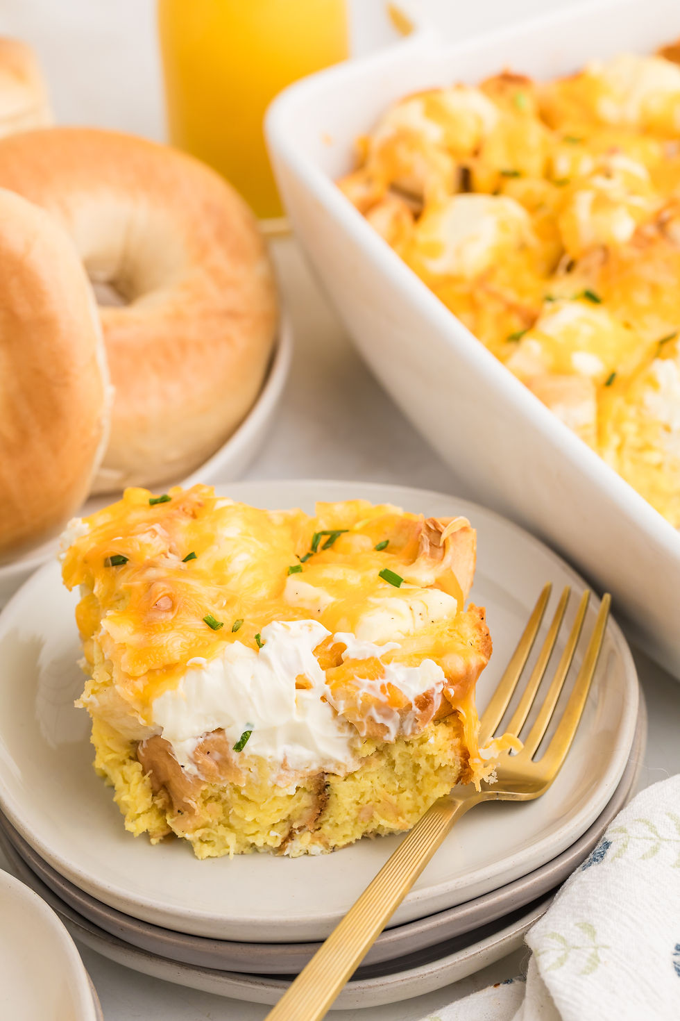 Thumbnail: Exclusive: Bagel Breakfast Casserole