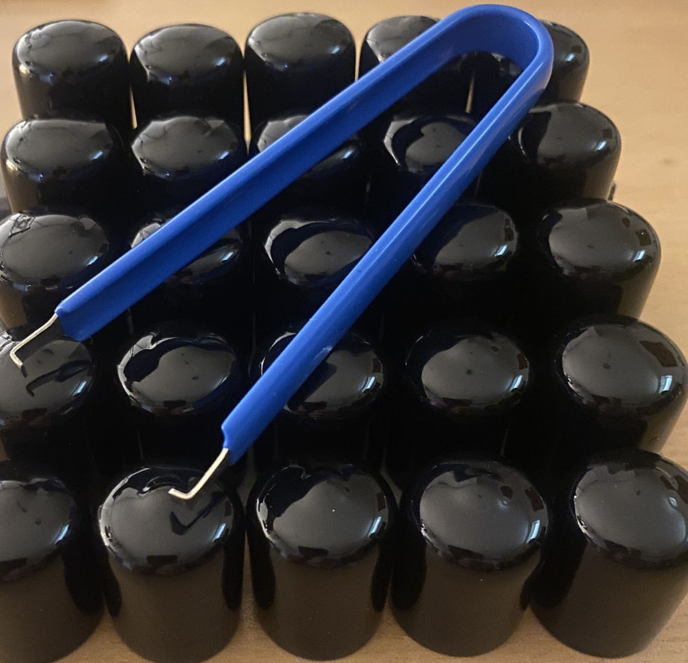 Thumbnail: BLACK 19mm NutCapz 25 Pack