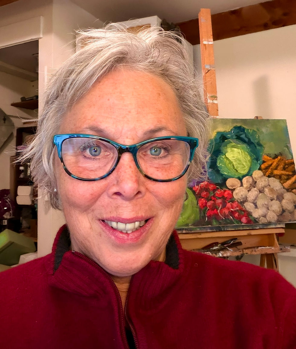 Alison Vernon in her studio