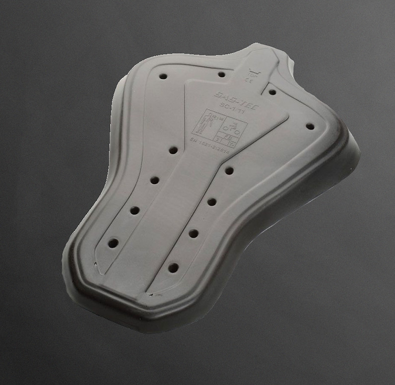 SAS-TEC Back Protector in black.