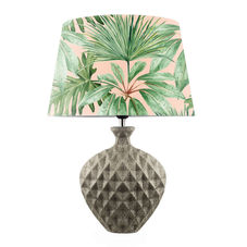 A tropical table lamp