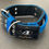 Thumbnail: Black & Blue 5CM Double Buckle Dog Collar with Handle