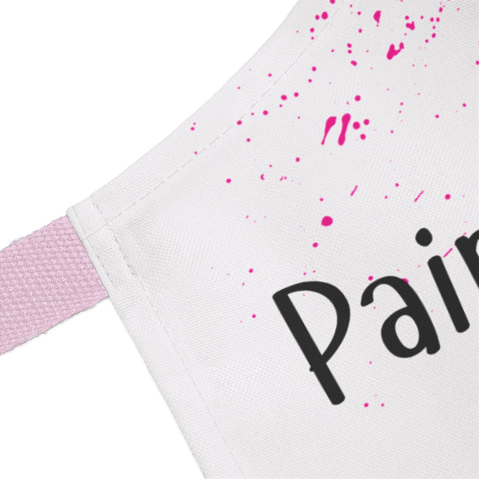 Thumbnail: Painting Is My Therapy Apron | Paint Splatter Art, Colorful Artist Apron