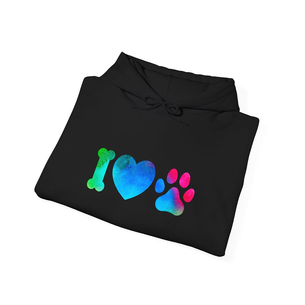 Thumbnail: I Love Dogs Unisex Heavy Blend Hooded Sweatshirt
