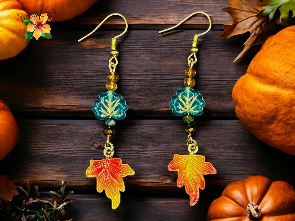 Thumbnail: Maple Leaf Dangle Earrings