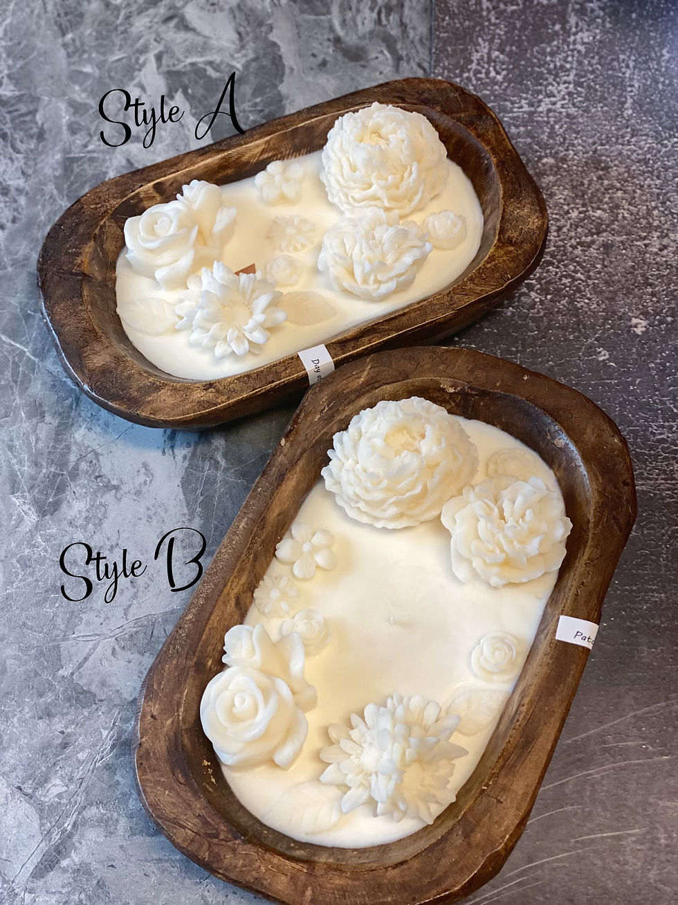 Thumbnail: Botanical Garden Scented Dough Bowl Candle