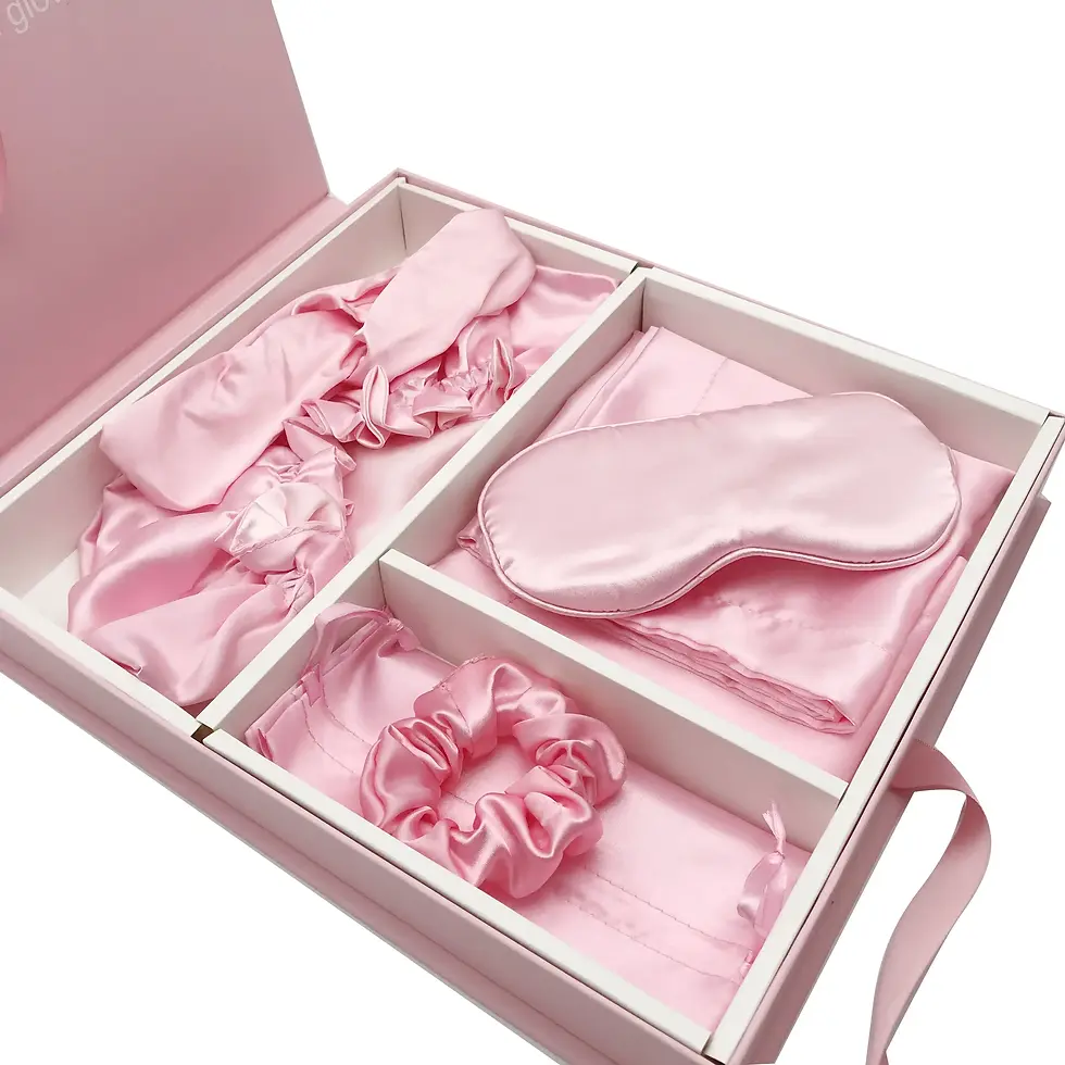 Luxury Mulberry Silk Pillowcase Gift Set – 100% Pure Natural Silk