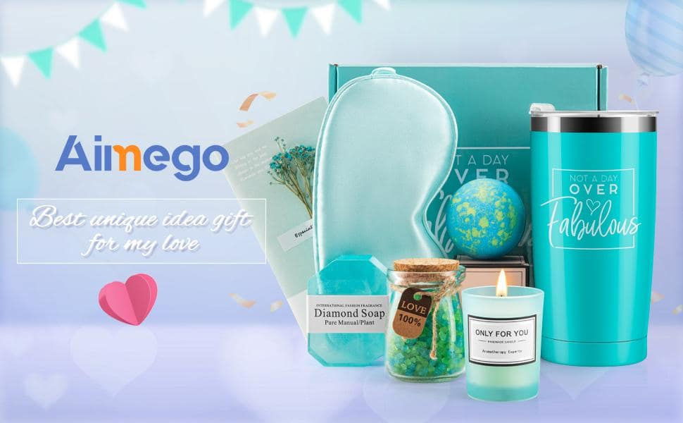 Thumbnail: Birthday Gifts for Sister Mom Wife - Spa Box Basket Unique Gifts Ideas for Her,