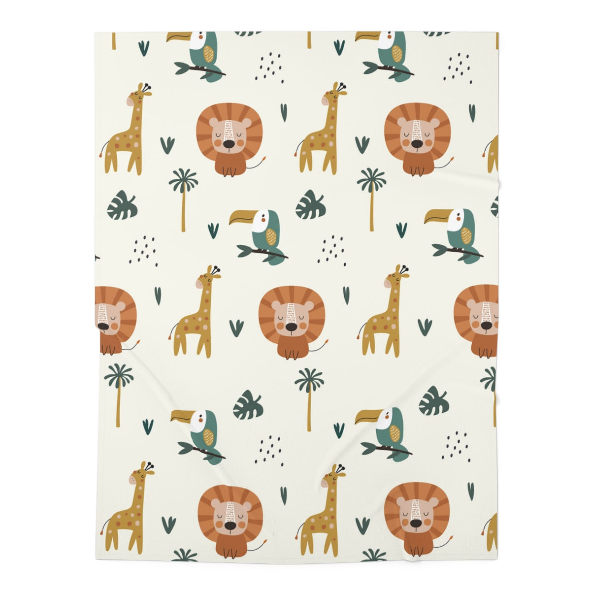 Zoo Adventure Baby Swaddle Blanket