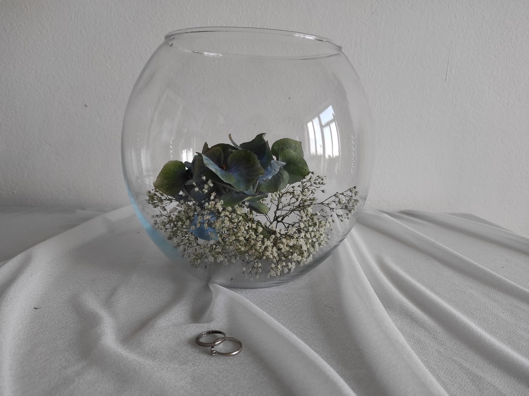 Skleněná váza - koule