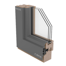 Dřevěná okna potažená hliníkem