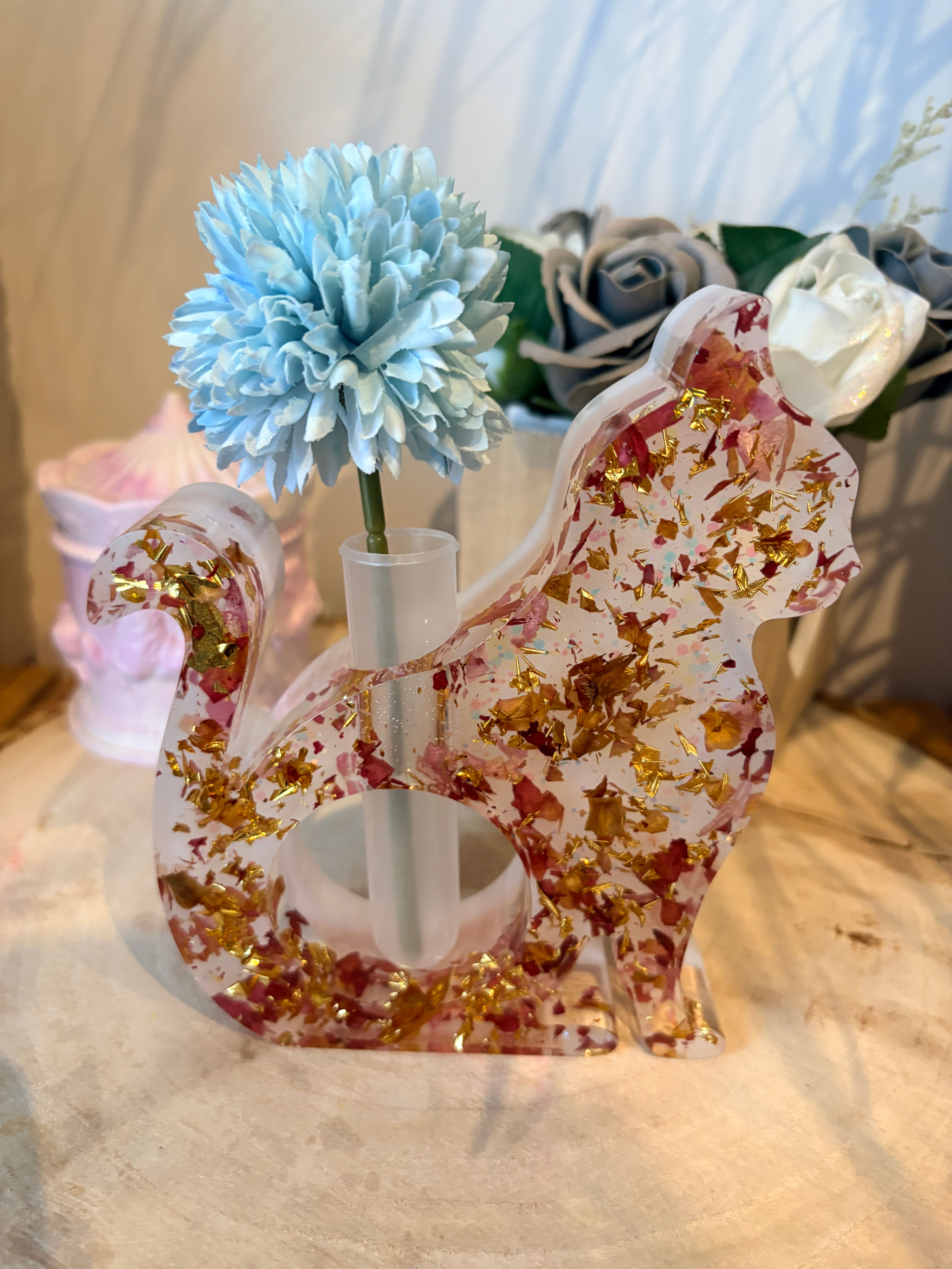 Soliflore forme chat 