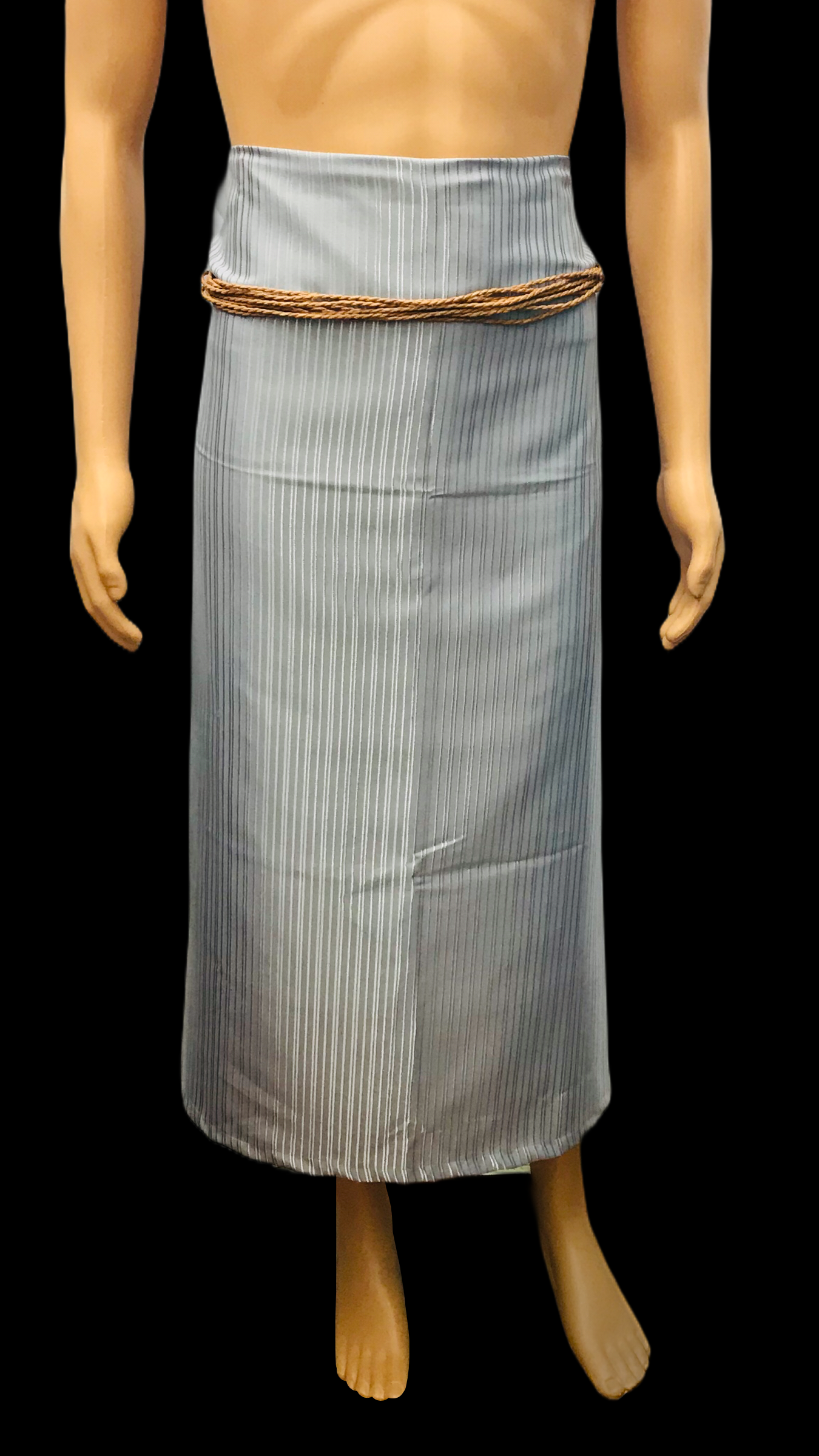 Texture Sulu -  Light Grey Shinny Stripe