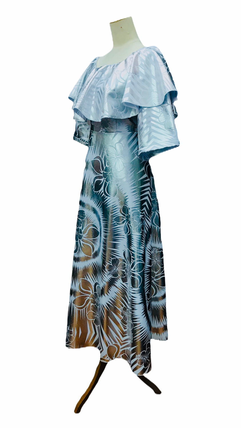 Thumbnail: White & Silver  Stretch Princess Dress